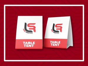 Table Tent Custom – Media Promosi Meja Elegan